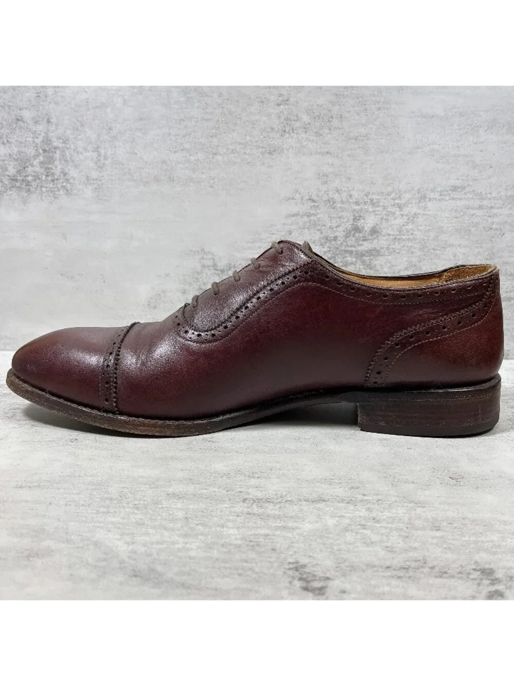Beckett Simonon Durant Brogue Cap Toe Oxford Dress Shoes - Men's Size 12
